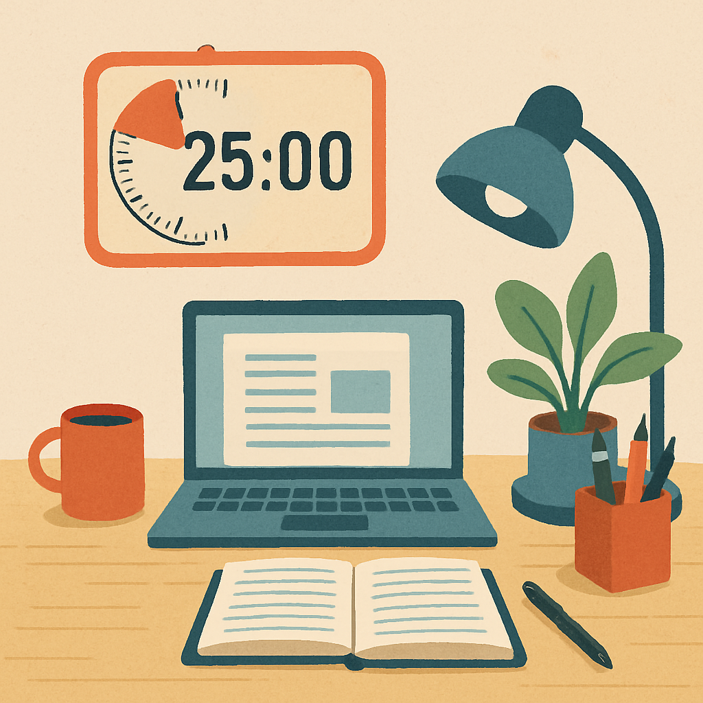 productive_workspace_with_timer