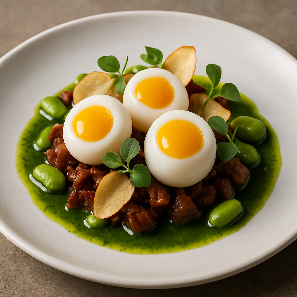 Gourmet dish using Dong Tao eggs