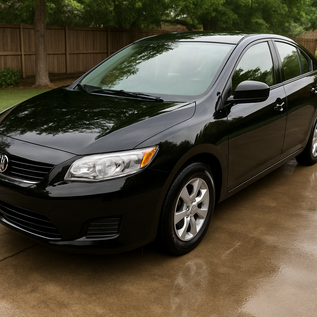 Spotless car after cleaning