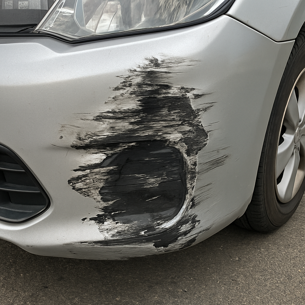 Car bumper damage