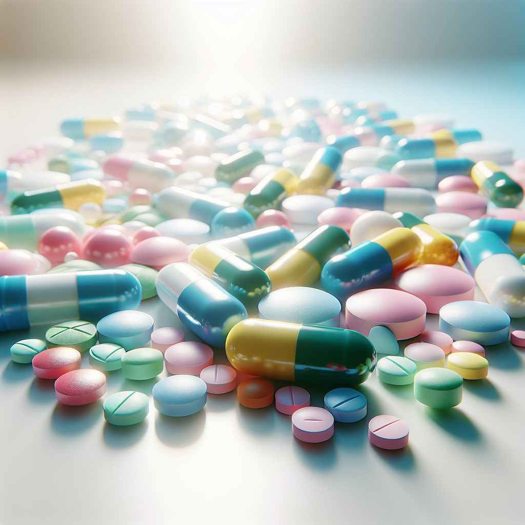 prescription pills laid out loosely