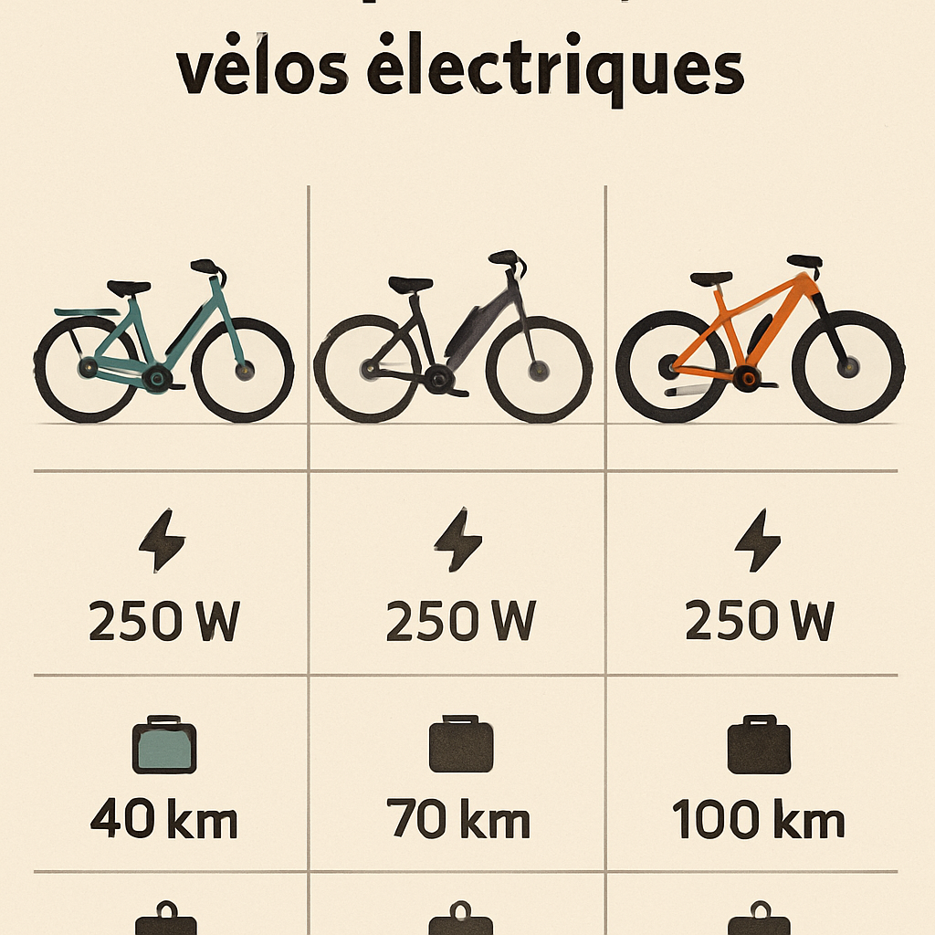 comparatif des vélos électriques