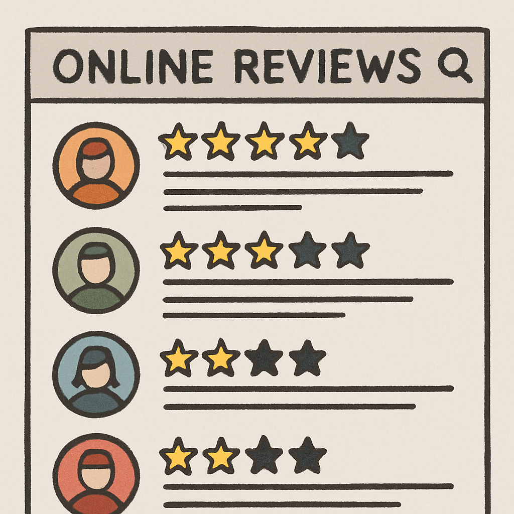 online reviews