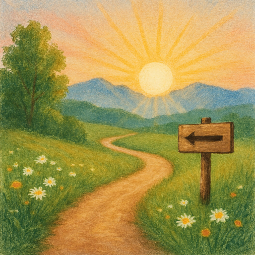 A beautiful landscape representing the concept of guidance