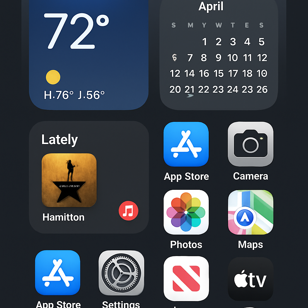 iOS 26 home screen