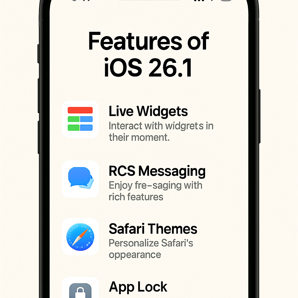 Features of iOS 26.1