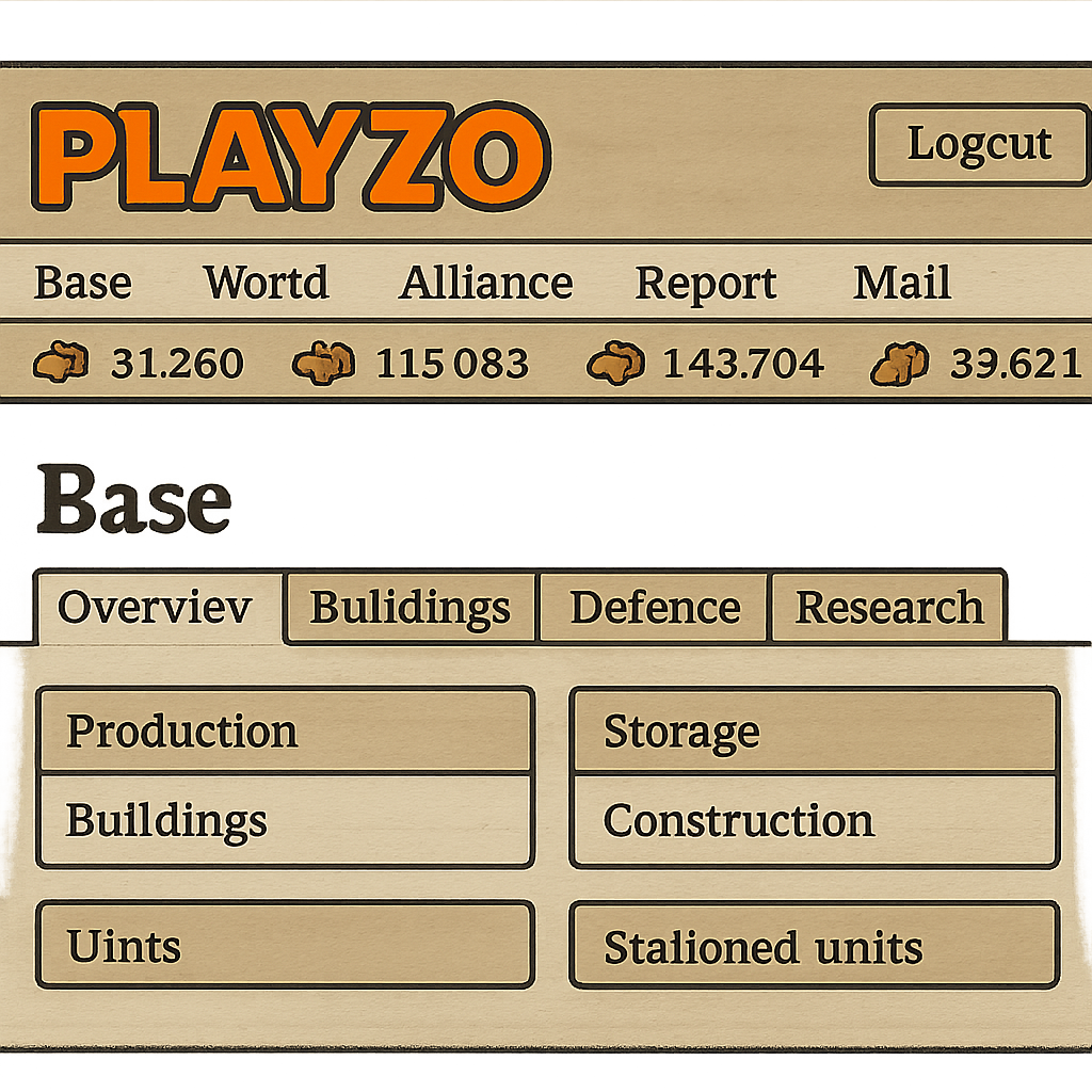 Playzo logo and interface screenshot