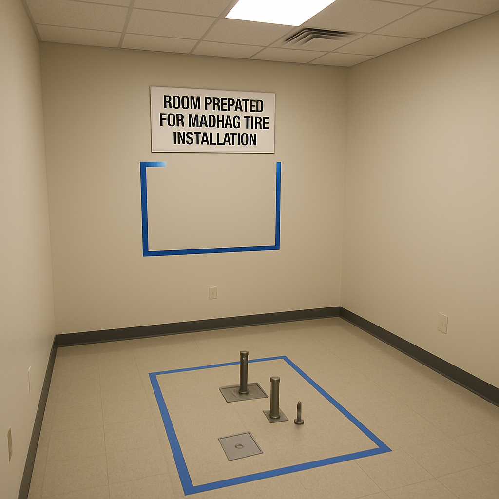 Room Prepared for X-ray Machine Installation