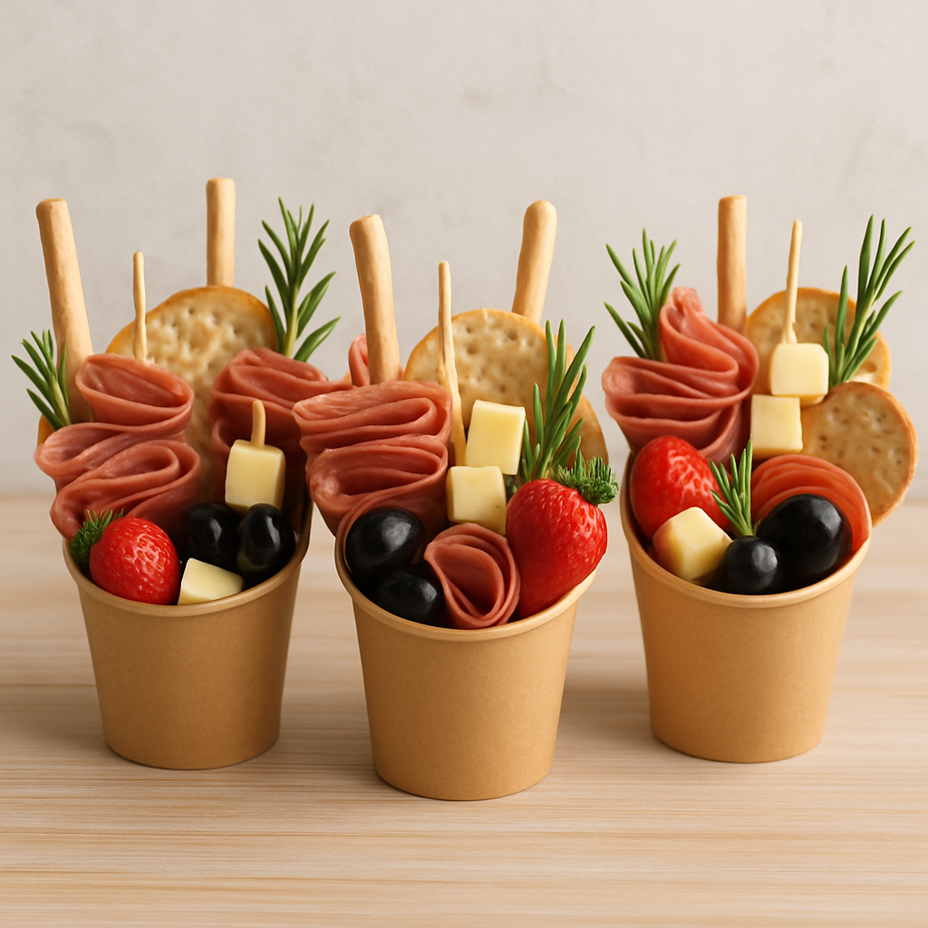 Charcuterie cups display