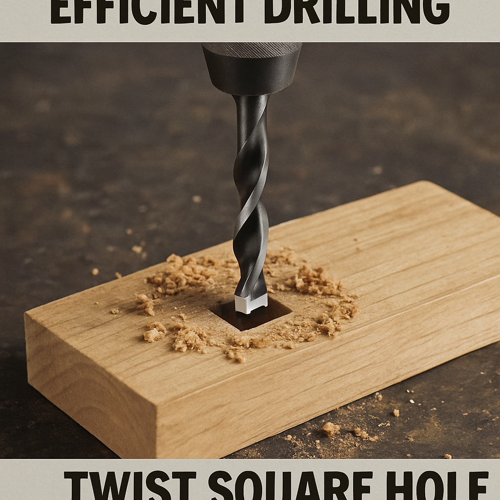 Efficient Drilling with Twist Square Hole Drill Bits