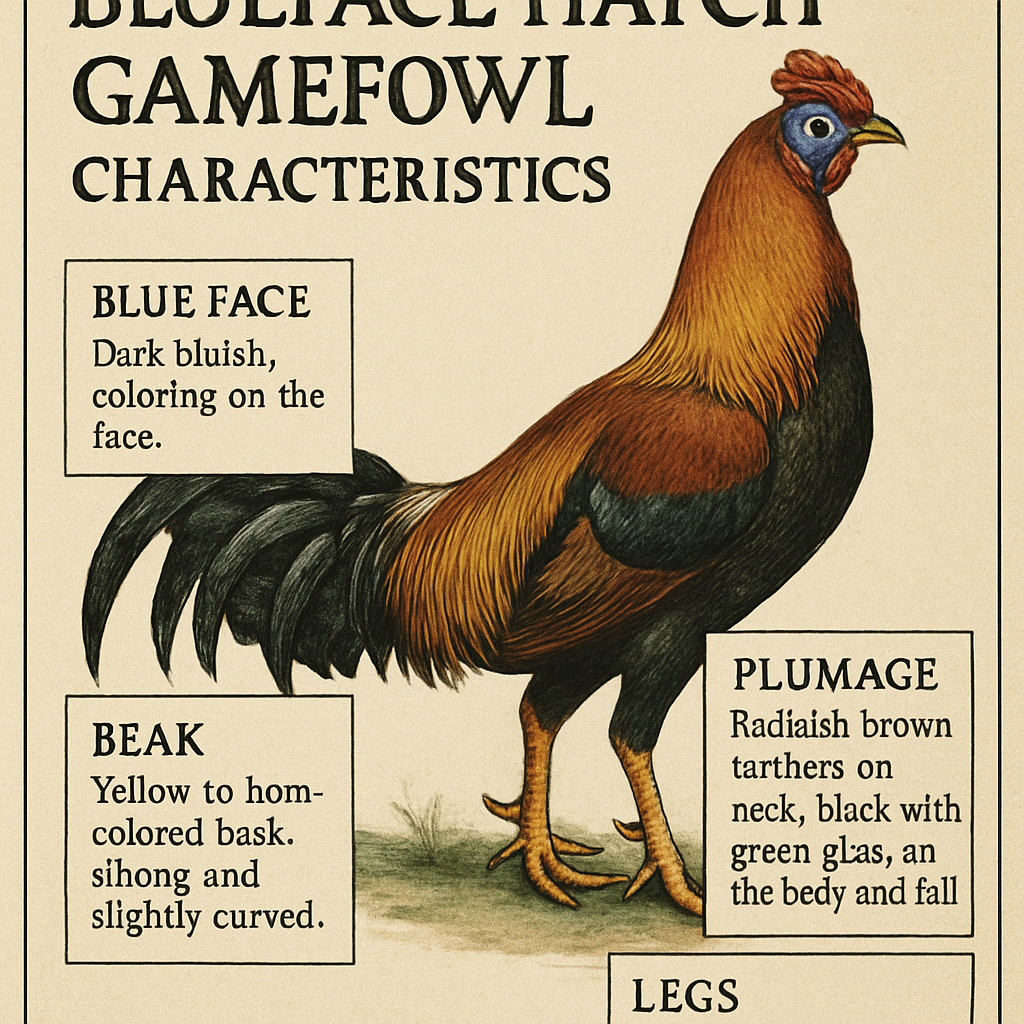 Blueface Hatch Game Fowl Characteristics