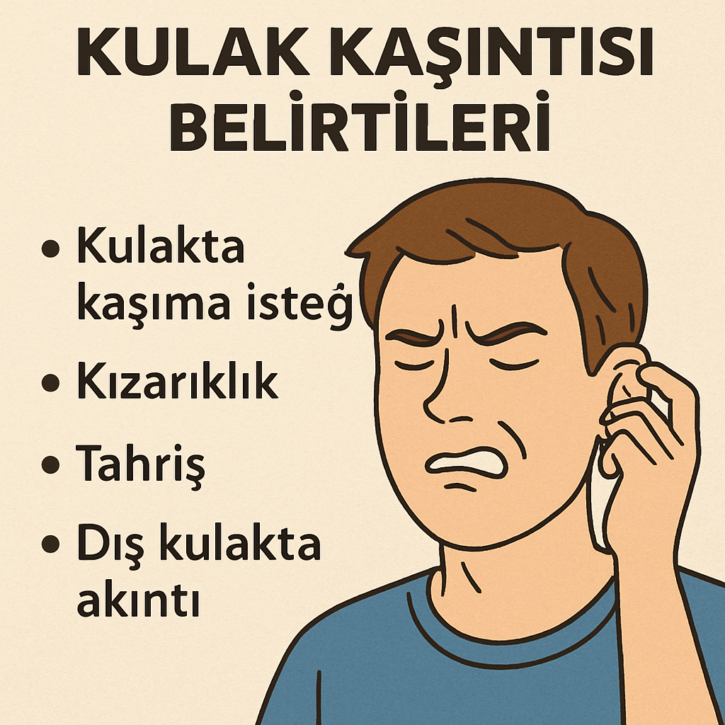 kulak kaşıntısı belirtileri