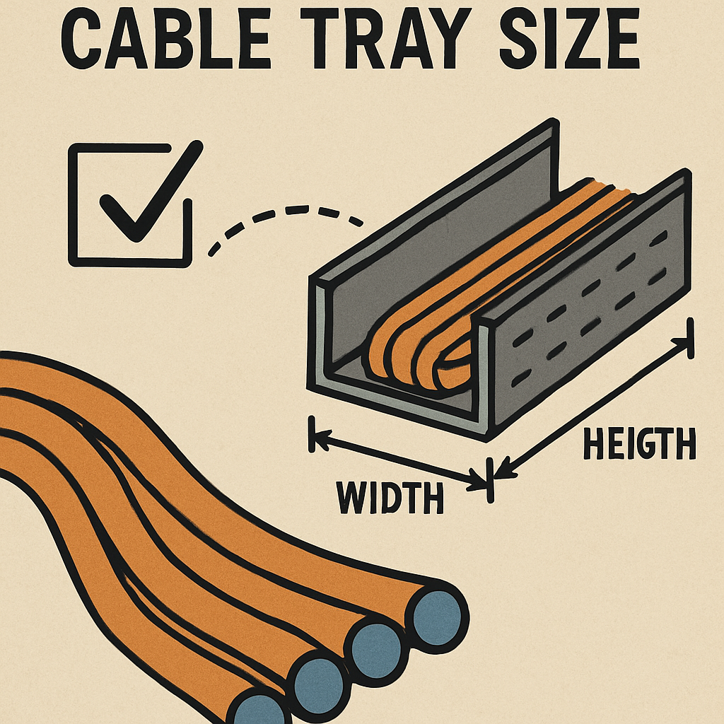 Choosing the right cable tray size