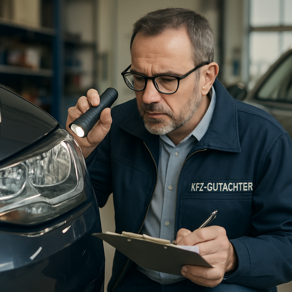 Car inspection process with KFZ Gutachter