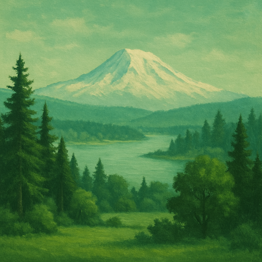 Green Seattle landscape