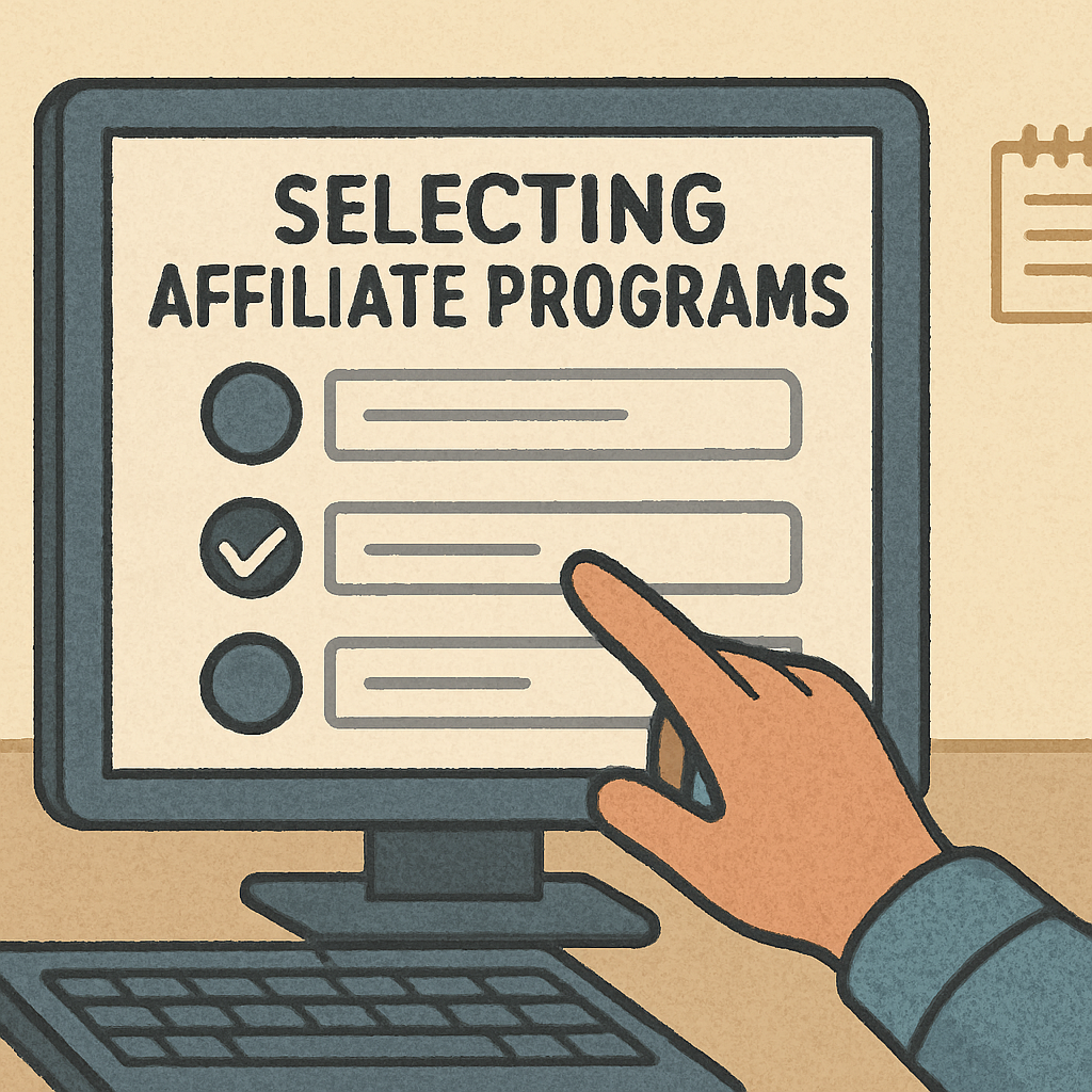 selecting affiliate programs