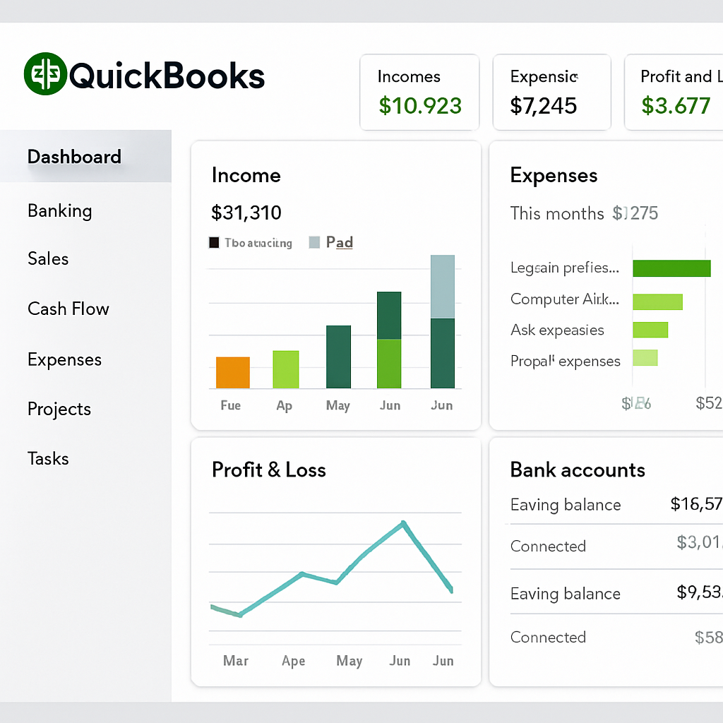 QuickBooks Dashboard Overview