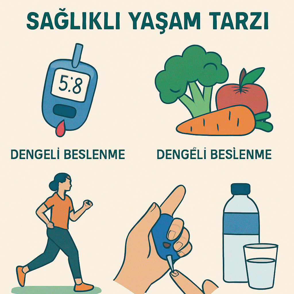 Diyabet kontrolü için sağlıklı yaşam tarzı