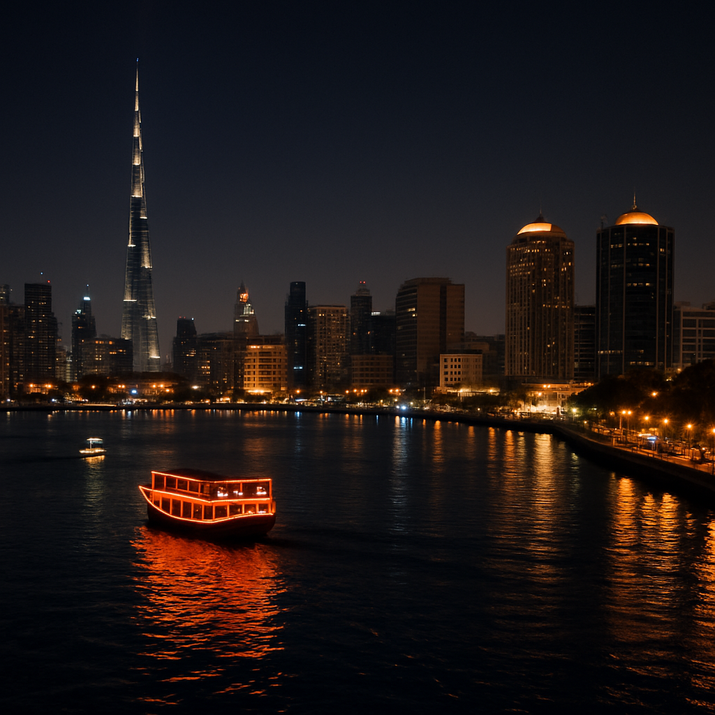Dubai Creek at Night