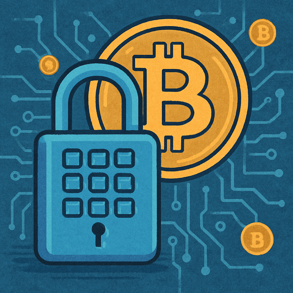 Digital lock and cryptocurrency