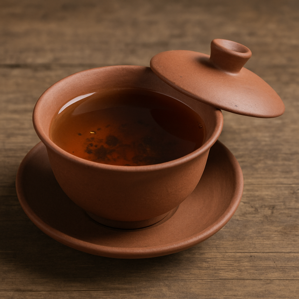 Clay Gaiwan with Tea
