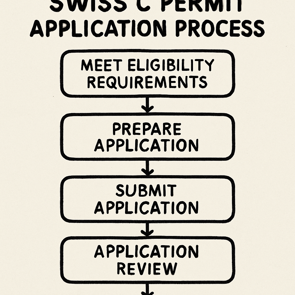 Swiss C Permit Application Process Chart