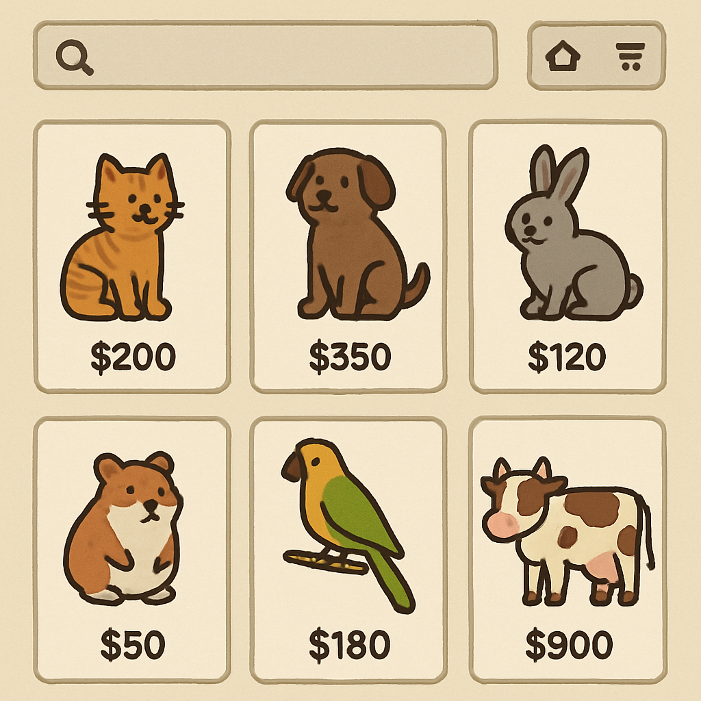 Online Animal Marketplace
