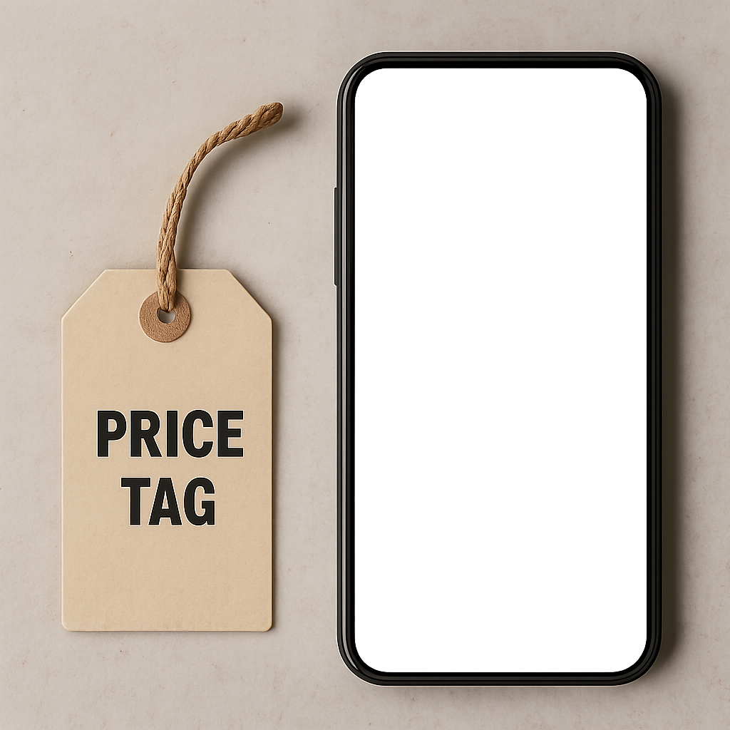 Price Tag with Smartphone