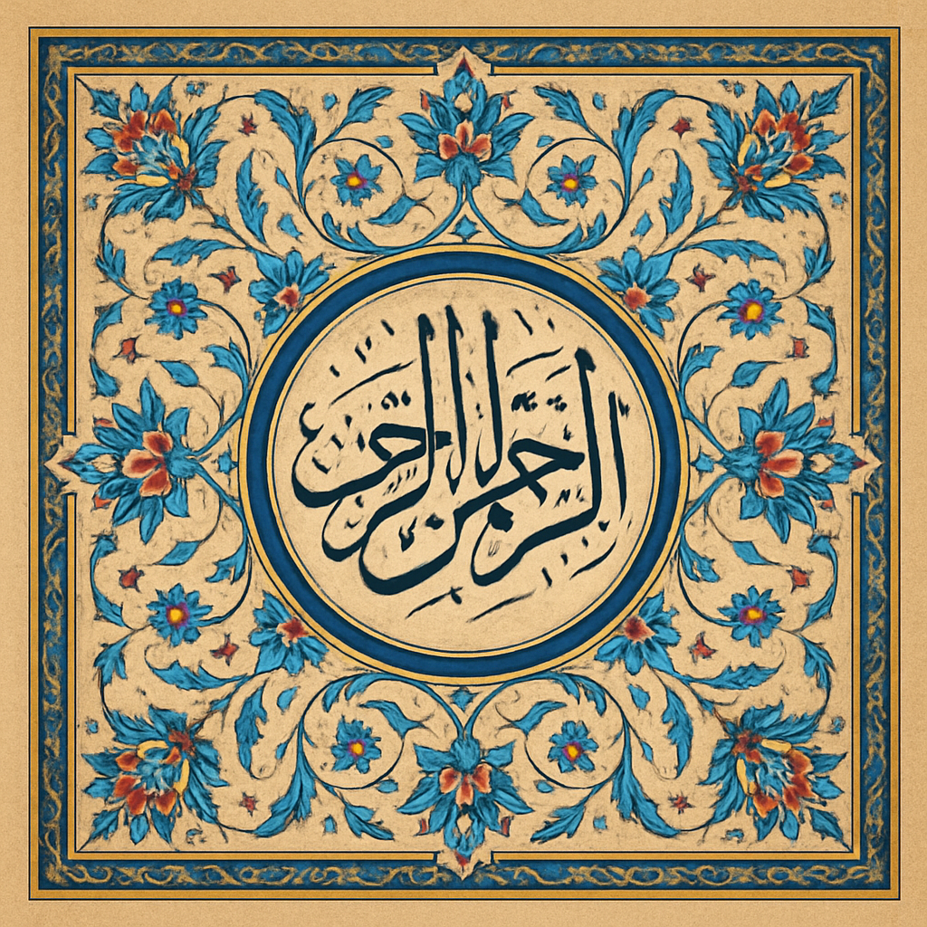 Islamic Art with Arabic Text