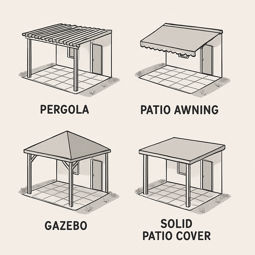 Different types of patio covers