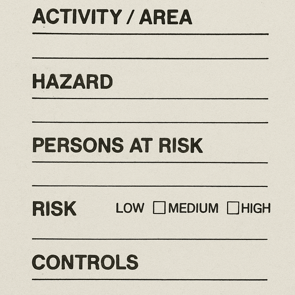 Risk assessment document