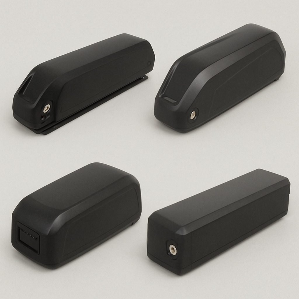Image of various types of ebike batteries