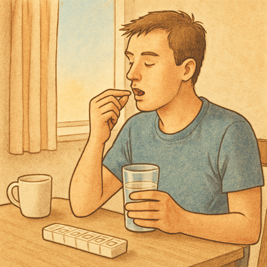 Morning routine with medication