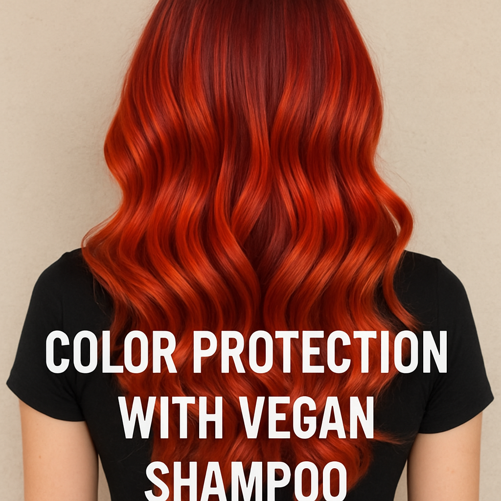 Color protection with vegan shampoo