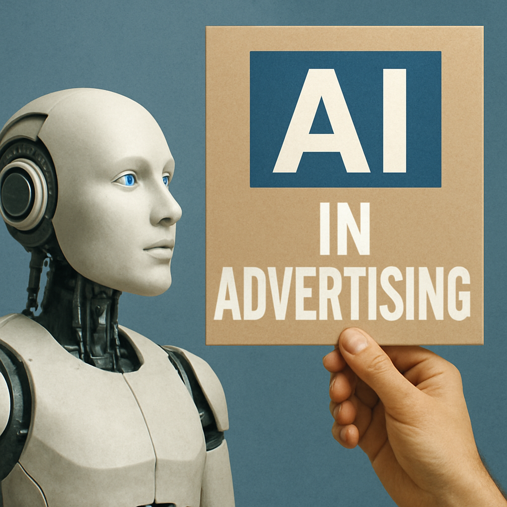 AI in advertising concept