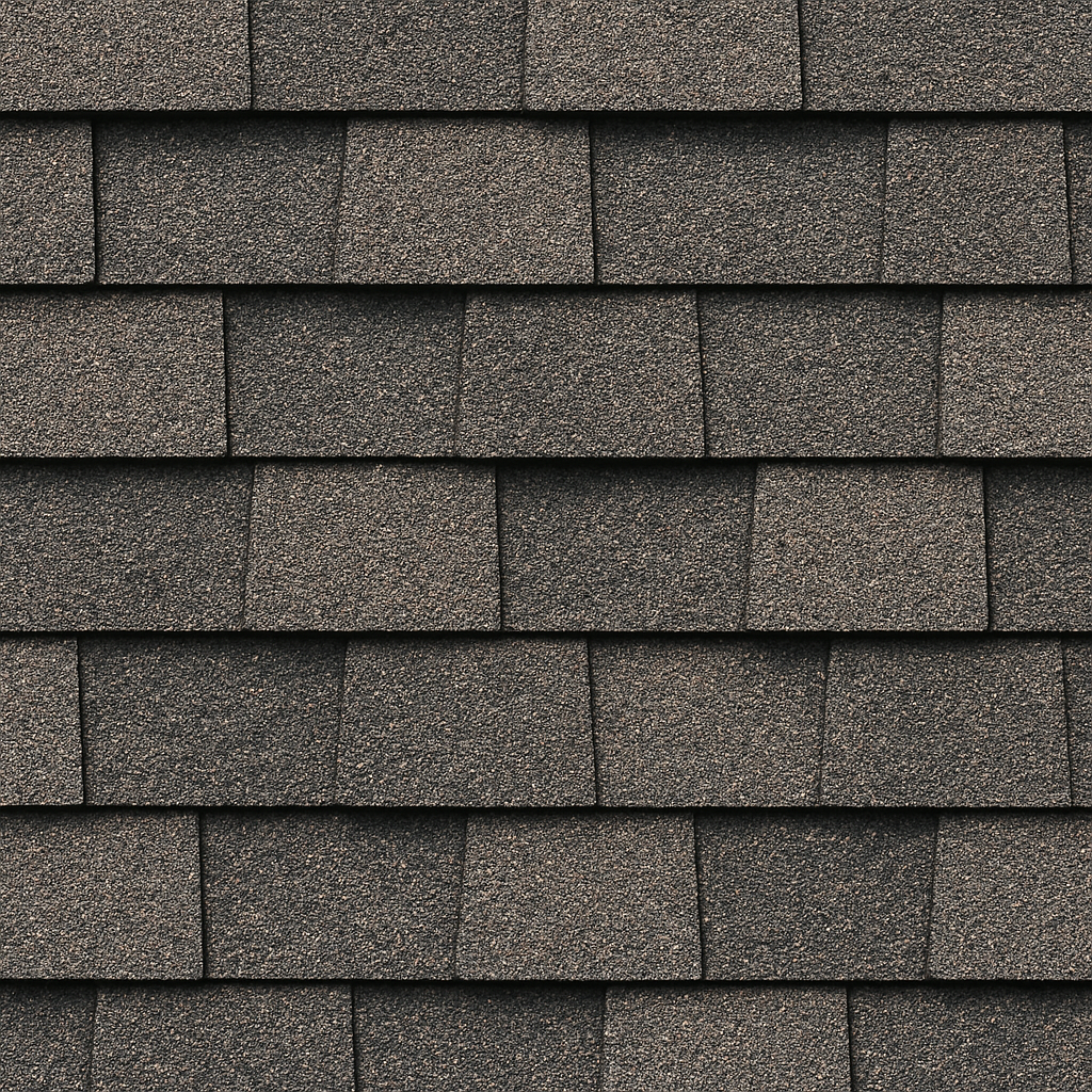Roof shingles close-up view