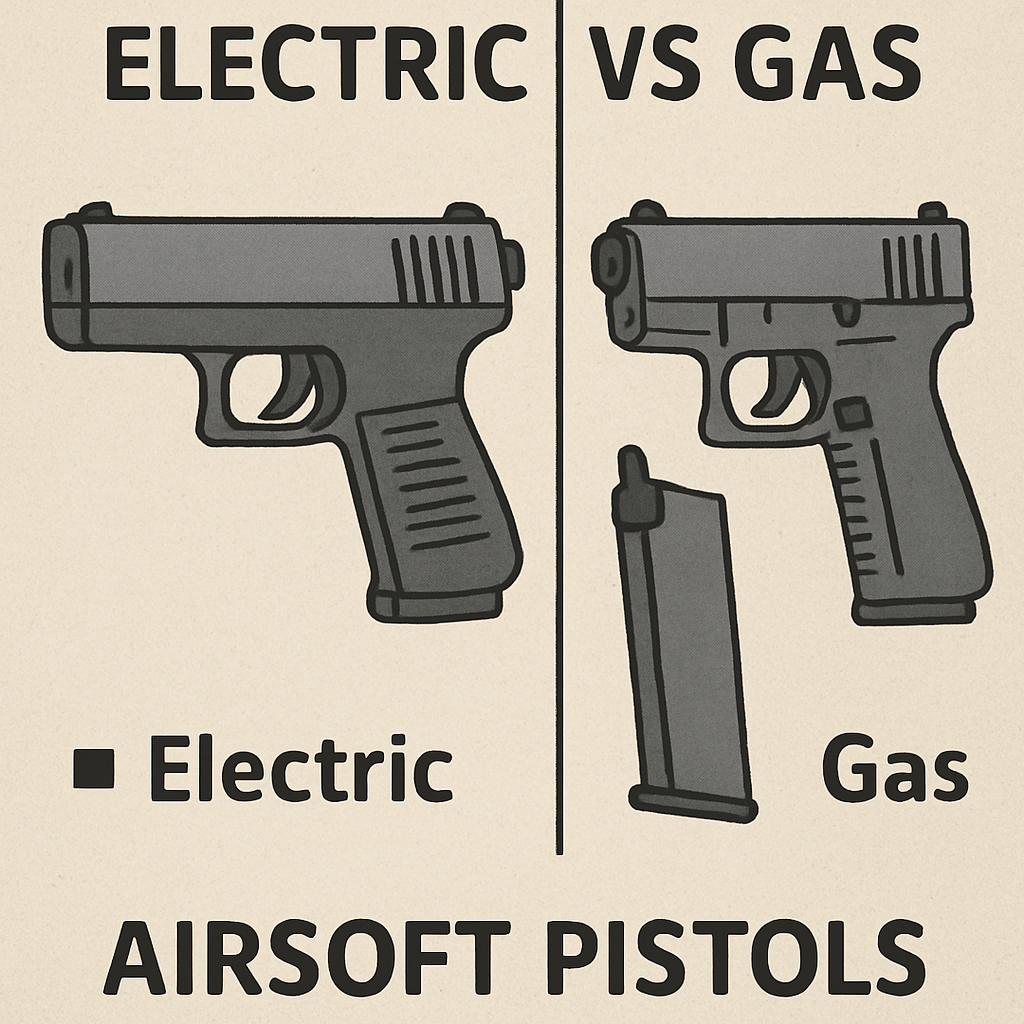 Electric vs Gas Airsoft Pistols