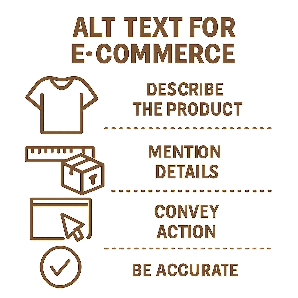 Alt text infographic for e-commerce