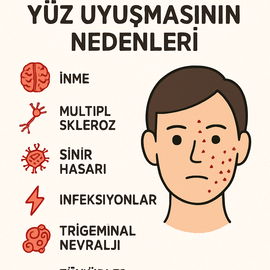 yüz uyuşmasının nedenleri