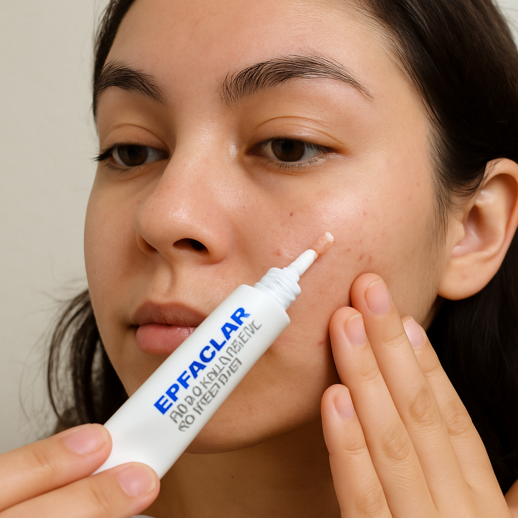 Applying Effaclar Adapalene Gel