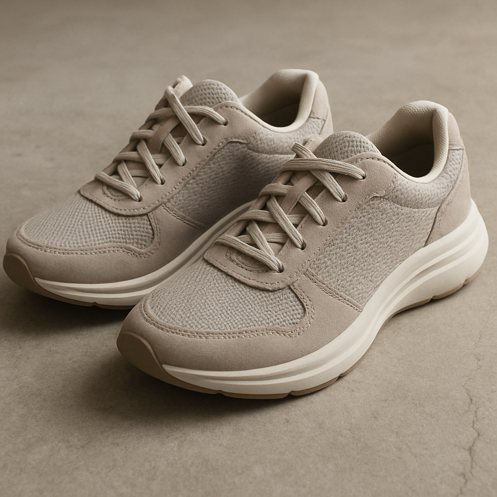 A pair of stylish and comfortable walking shoes