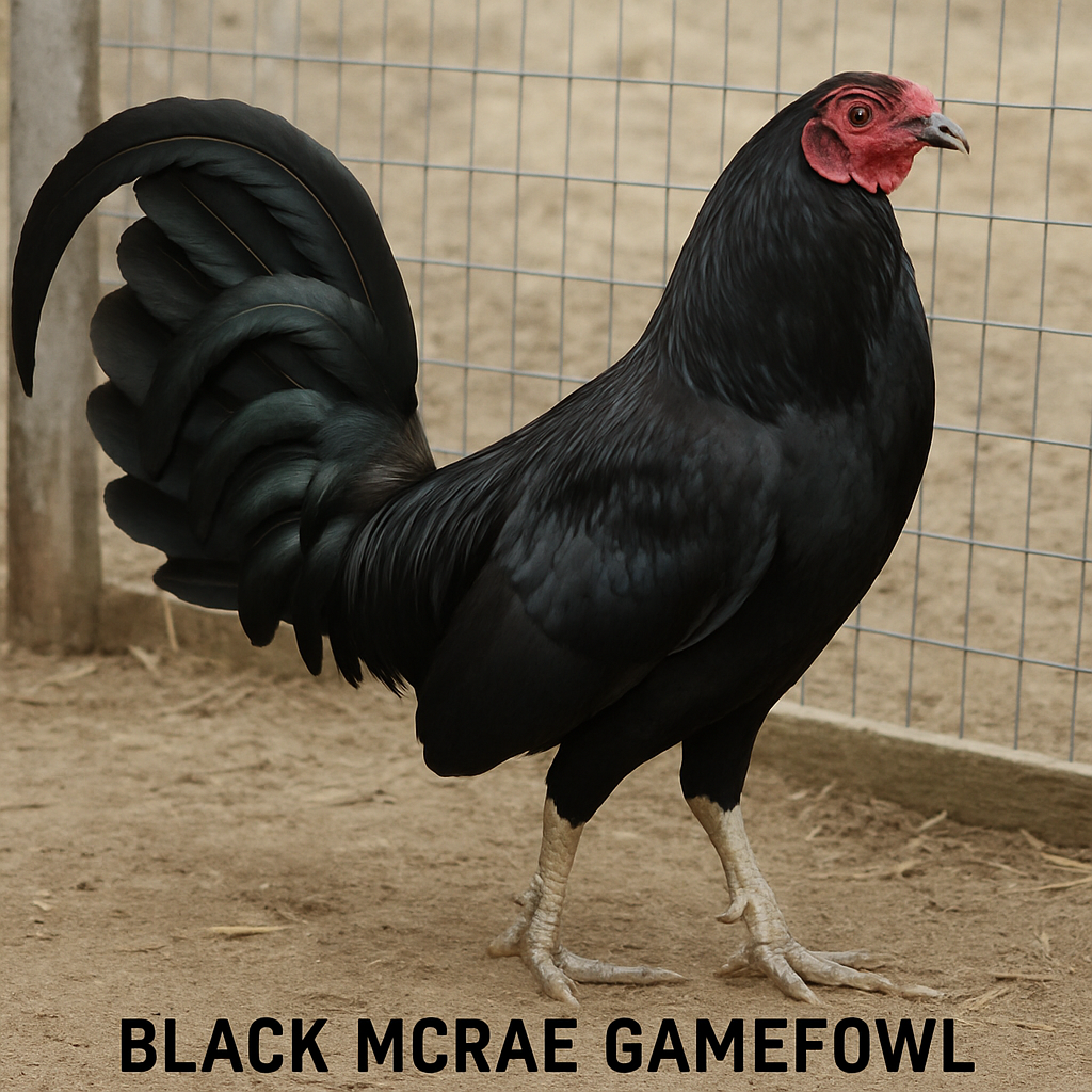 Black McRae Gamefowl