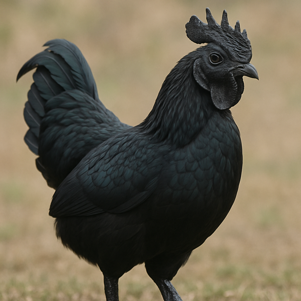 Ayam Cemani Chicken