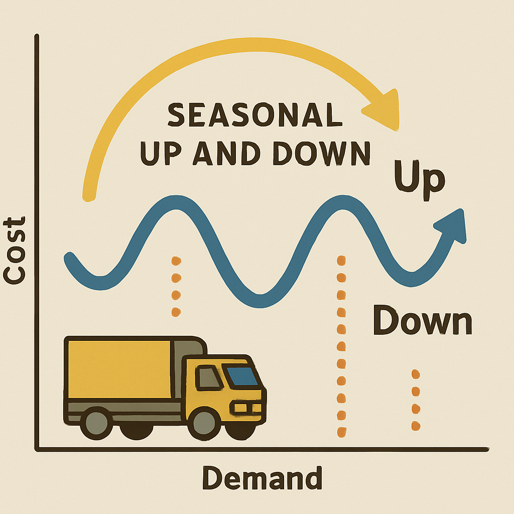 Cost of car shipping : Seasonal rate changes for enclosed and open car shipping
