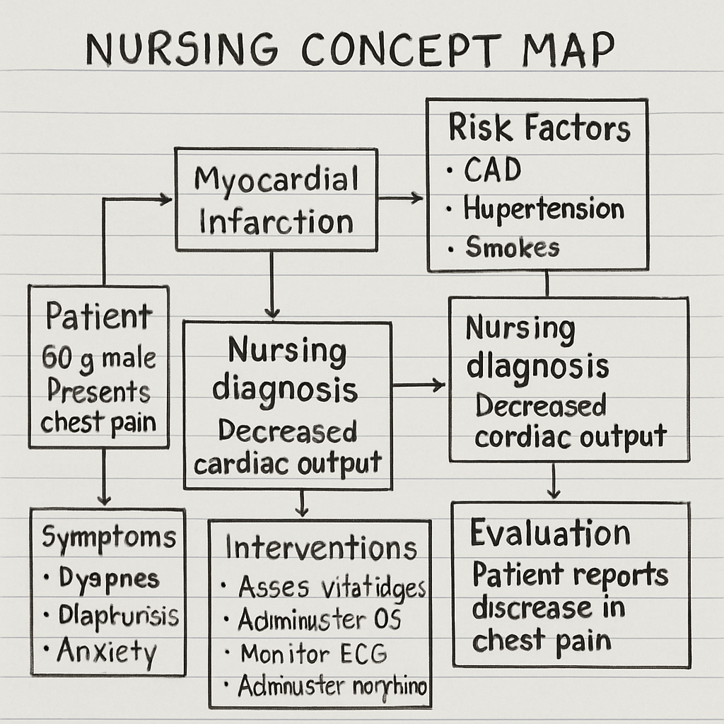 nursing concept map example