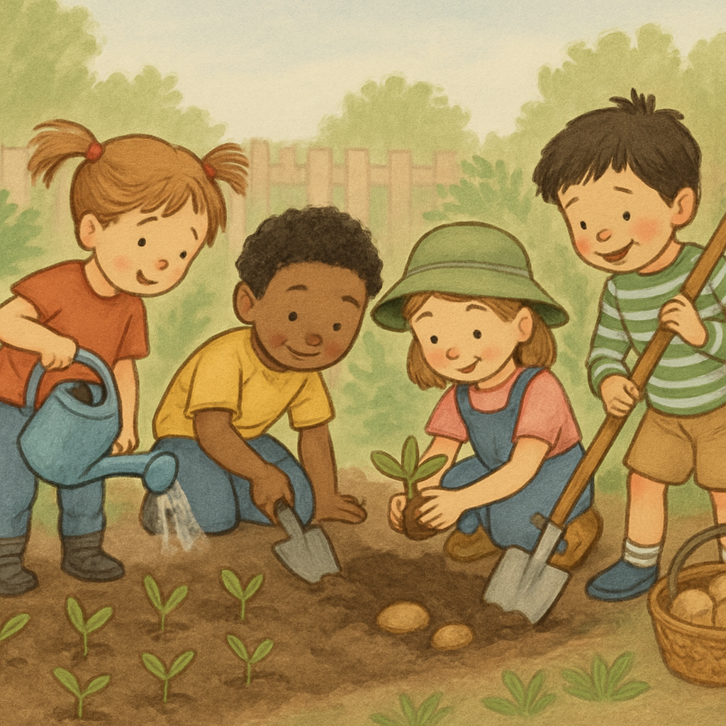 children_gardening