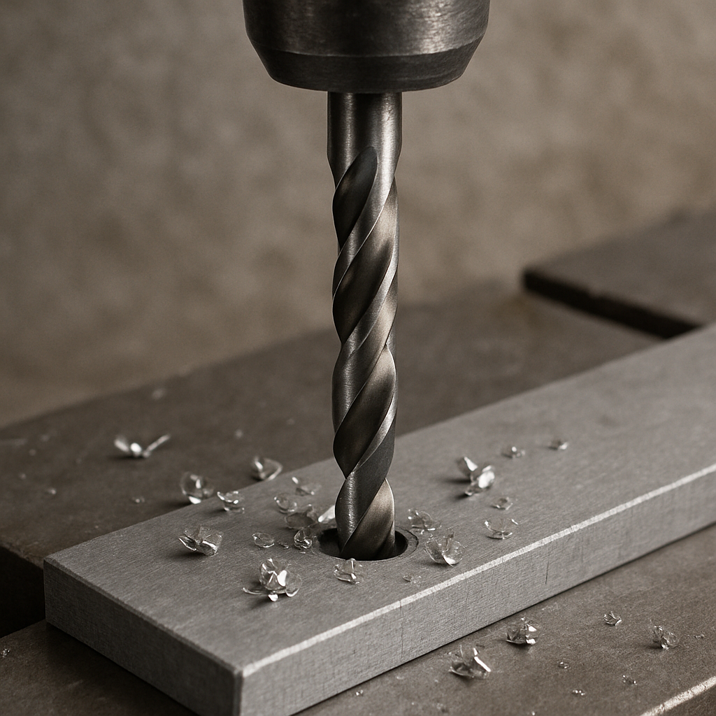 Precision drilling with HSS bits