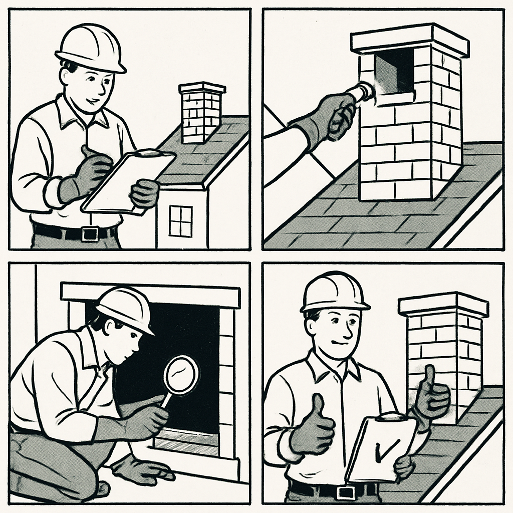 Chimney inspection process