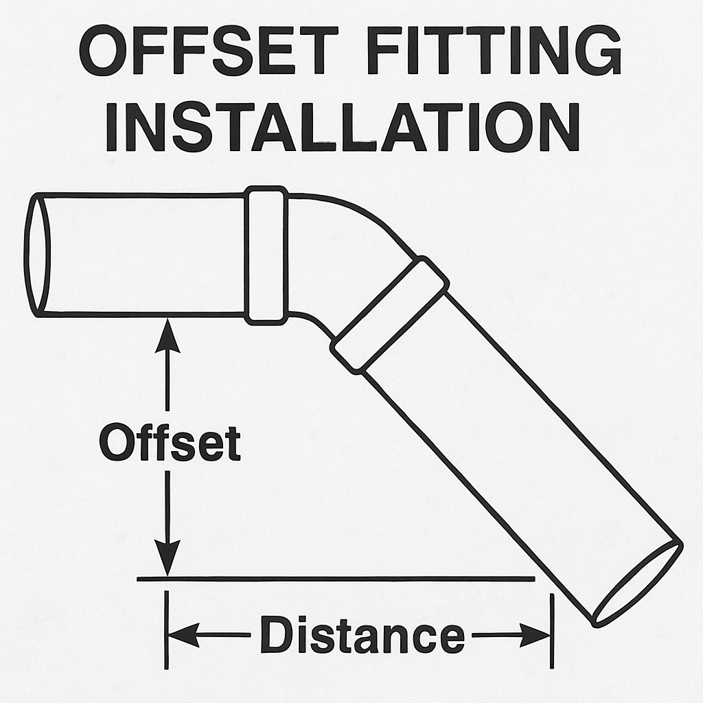 offset fitting installation diagram