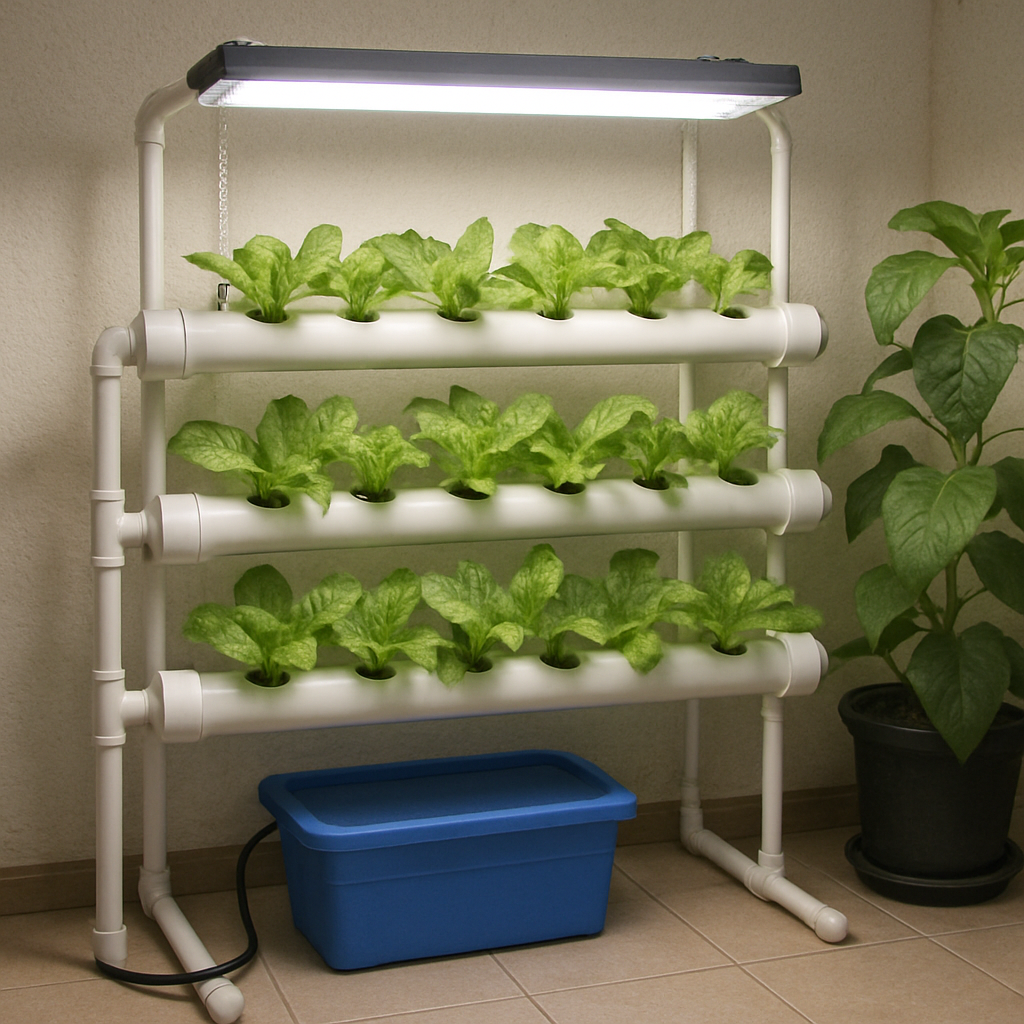 Installation d'un jardin hydroponique